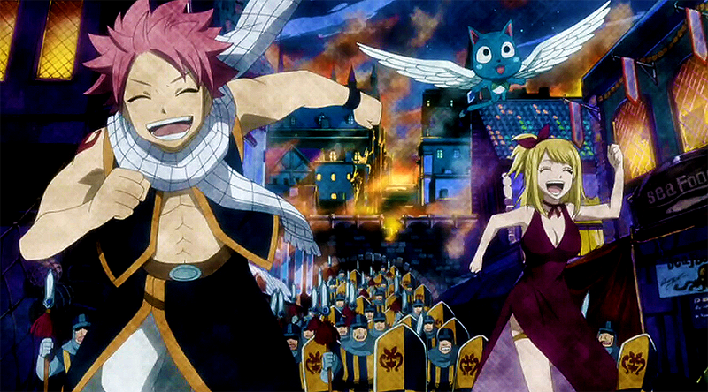 Файл:Natsu, Lucy, and Happy running from Rune Knights.png