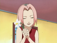 Sakura Choosing A Flower For Sasuke.PNG