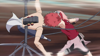 Sakura destroys Sasori's body.png